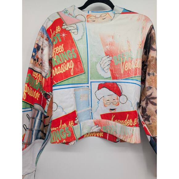 NWOT Acne Studios Dird Santa Cropped Sweatshirt Size S #2D432 - Picture 4 of 11